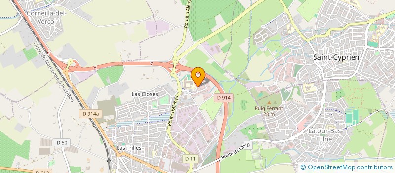 localisation de l'entreprise RAPIOCA  ELNE