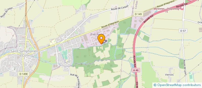 localisation de l'entreprise RAPS SARL  SAINT-SYMPHORIEN-D OZON