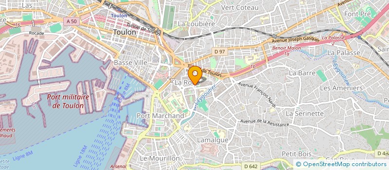 localisation de l'entreprise RAPUZEL  TOULON