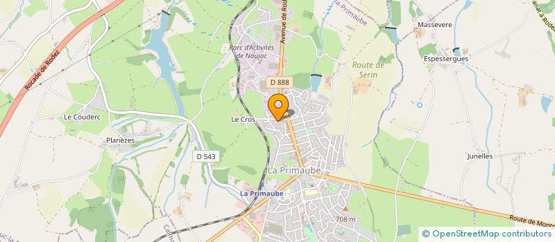 localisation de l'entreprise RAQS ORIE NT  LUC-LA-PRIMAUBE