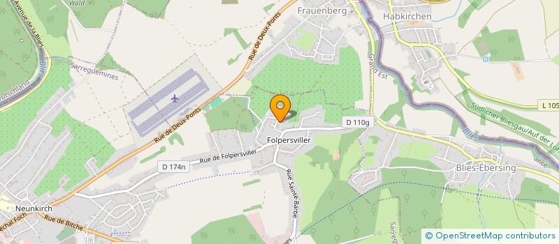 localisation de l'entreprise RAQUEMA à SARREGUEMINES