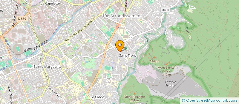 localisation de l'entreprise RAQUETTE CLUB DE MARSEILLE à MARSEILLE