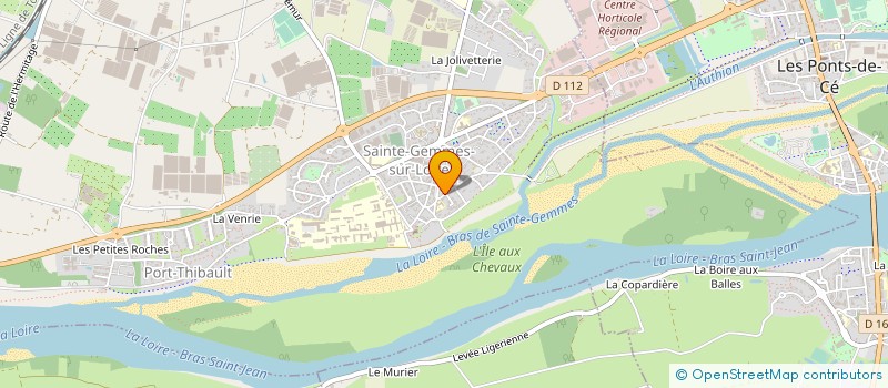 localisation de l'entreprise RAQUETTE GEMMOISE  SAINTE-GEMMES-SUR-LOIRE