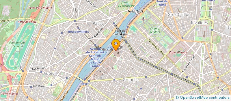 localisation de l'entreprise RAQUETTES DE FRANCE  PARIS