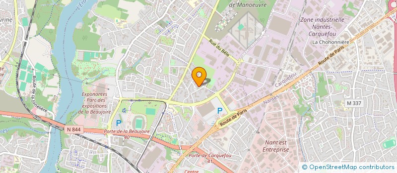 localisation de l'entreprise RAQUETTES EN FAUTEUIL à NANTES