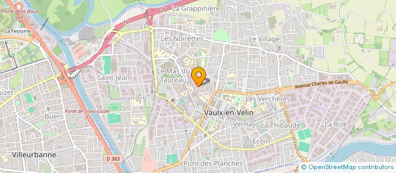 localisation de l'entreprise RAQUIN NUMBER ONE à VAULX-EN-VELIN