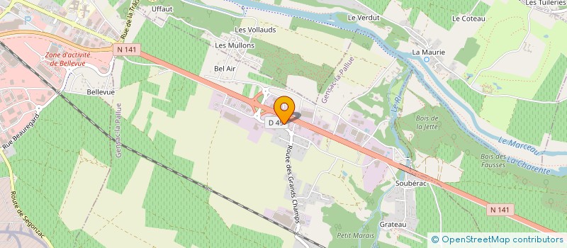 localisation de l'entreprise RAR INVEST à GENSAC-LA-PALLUE