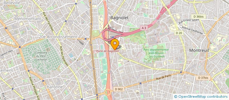 localisation de l'entreprise RARIVO à BAGNOLET