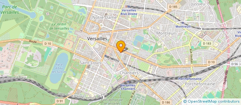 localisation de l'entreprise RARIVO à VERSAILLES
