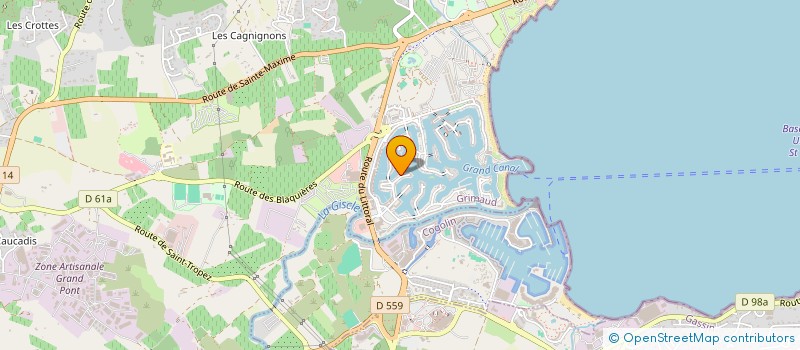 localisation de l'entreprise RARO à GRIMAUD