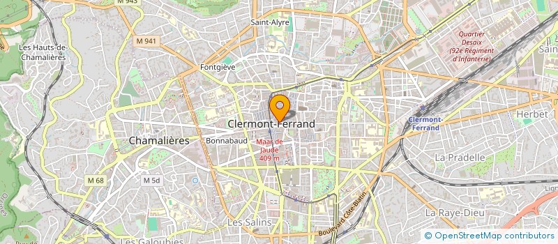 localisation de l'entreprise RARONAYA  CLERMONT-FERRAND