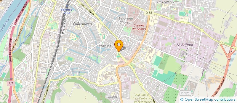 localisation de l'entreprise RAS  VALENCE