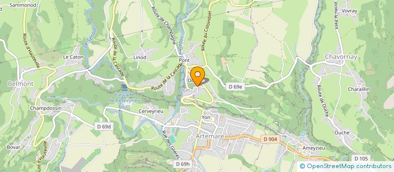 localisation de l'entreprise RAS à ARVIERE-EN-VALROMEY