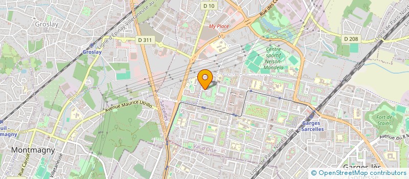 localisation de l'entreprise RAS AUDIO HOLDING  SARCELLES