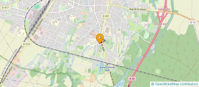 localisation de l'entreprise RAS FRANCE à COLMAR