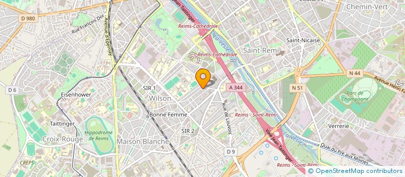 localisation de l'entreprise RAS L'FRONT REIMS  REIMS