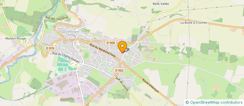 localisation de l'entreprise RASA LILA à DOMFRONT-EN-POIRAIE