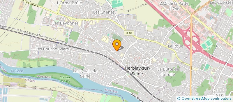 localisation de l'entreprise RASAMA BRISACIER  HERBLAY-SUR-SEINE