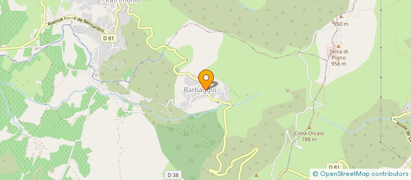 localisation de l'entreprise RASCARS à BARBAGGIO