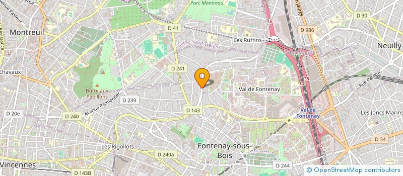 localisation de l'entreprise RASHEDANIA à FONTENAY-SOUS-BOIS