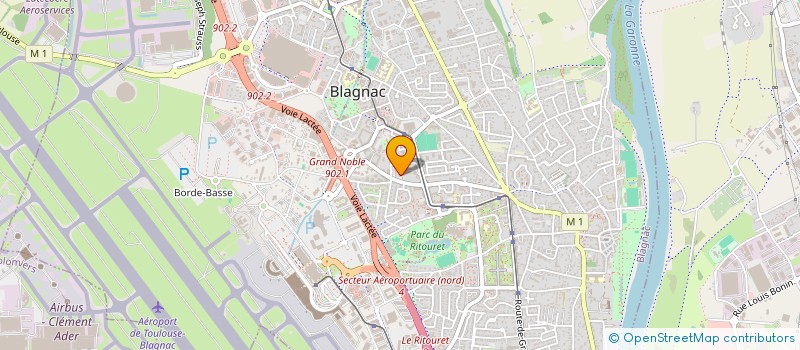 localisation de l'entreprise RASI-RINE RESEAU D'ACTIONS SOLIDAIRES INTERNATIONALES & RESEAU D'INSERTION NATIONALE DES EXILES  BLAGNAC