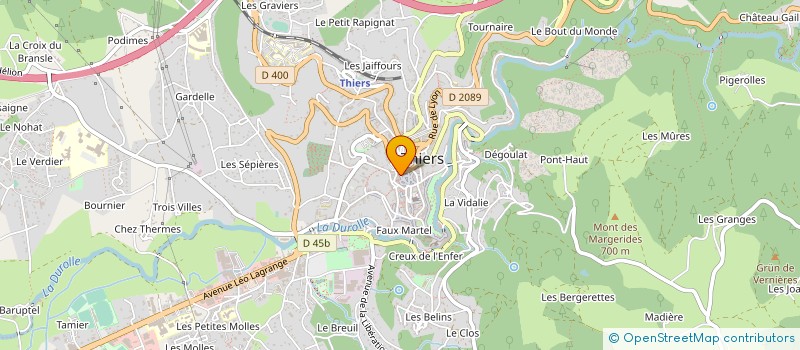 localisation de l'entreprise RASOIR SABRE FRANCE  THIERS