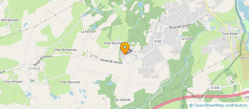 localisation de l'entreprise RASPA  ORLEAT