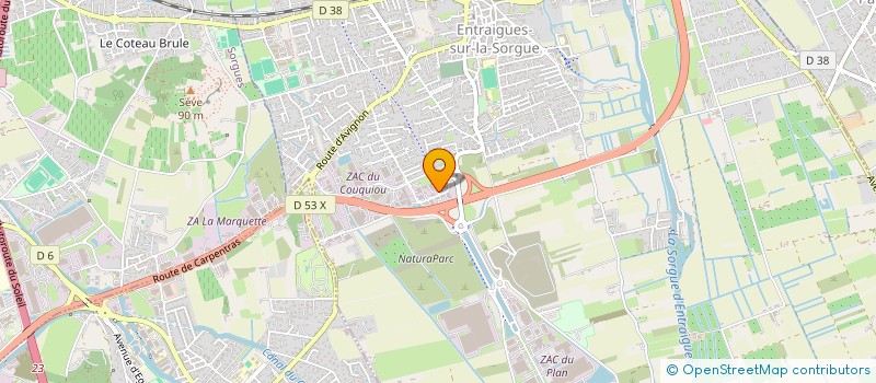 localisation de l'entreprise RASPAIL  ENTRAIGUES-SUR-LA-SORGUE