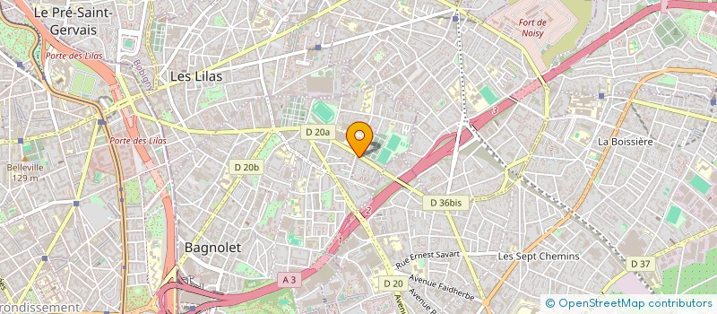 localisation de l'entreprise RASPAIL FORMATION à BAGNOLET