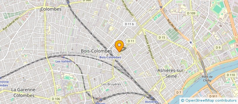 localisation de l'entreprise RASPAIL GESTION à BOIS-COLOMBES