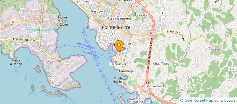 localisation de l'entreprise RASPAIL MOTORS  POINTE A PITRE