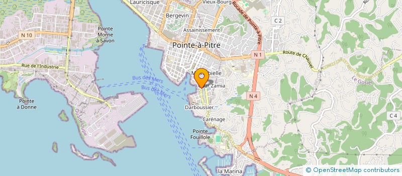 localisation de l'entreprise RASPAIL SERVICES à POINTE A PITRE