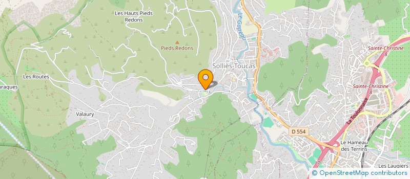 localisation de l'entreprise RASPUS & FILS  SOLLIES-TOUCAS