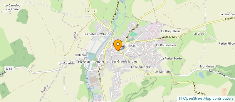 localisation de l'entreprise RASS'CARS  MONDOUBLEAU