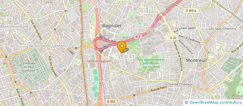 localisation de l'entreprise RASSAM à BAGNOLET