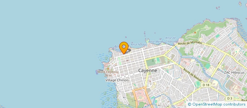 localisation de l'entreprise RASSEMB POUR LA GUYANE DANS LA REPUBLIQU à CAYENNE