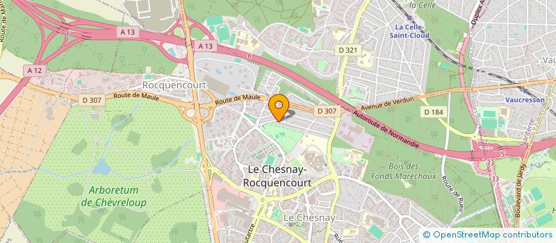 localisation de l'entreprise RASSEMBLEMENT A SON IMAGE  LE CHESNAY-ROCQUENCOURT