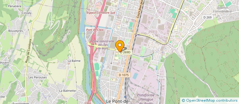 localisation de l'entreprise RASSEMBLEMENT DES TUNISIENS  LE PONT-DE-CLAIX