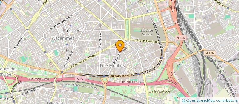 localisation de l'entreprise RASSEMBLEMENT DES TUNISIENS EN FRANCE CELLULE 18 JANVIER A LILLE à LILLE