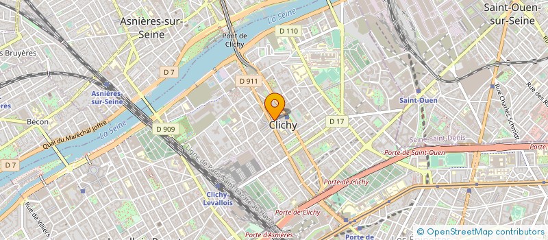 localisation de l'entreprise RASSEMBLEMENT POUR LA REPUBLIQUE à CLICHY