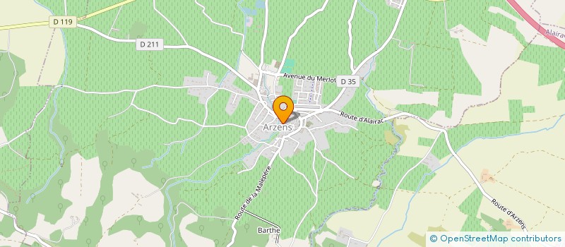 localisation de l'entreprise RASSO RT  ARZENS