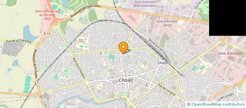 localisation de l'entreprise RASTAPOPOULOS  CHOLET