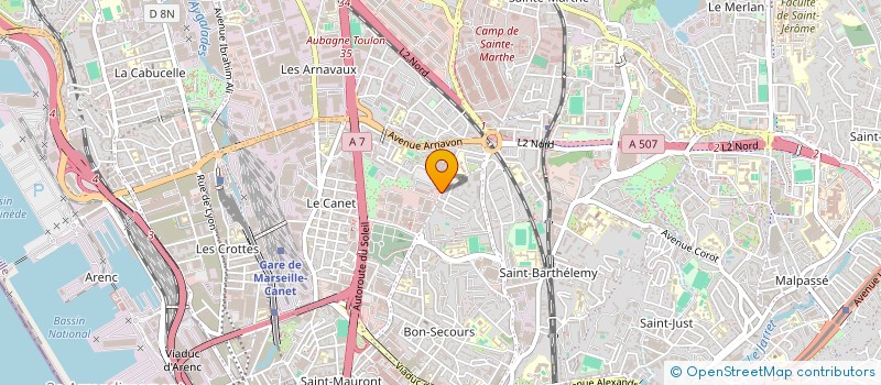 localisation de l'entreprise RASTELLO EMBALLAGE SARL à MARSEILLE
