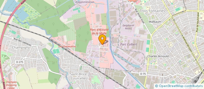 localisation de l'entreprise RASTELLO MILER  SAINT-BRICE-COURCELLES