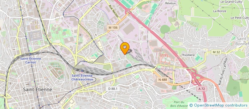 localisation de l'entreprise RAT-FINES  SAINT-ETIENNE