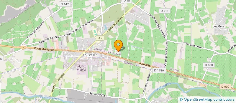 localisation de l'entreprise RATA LOUERIONOS  CABRIERES D'AVIGNON