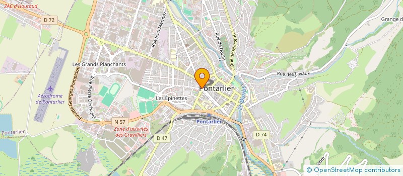 localisation de l'entreprise RATATOUILLE à PONTARLIER