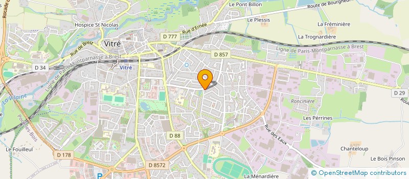 localisation de l'entreprise RATATOUILLE  VITRE
