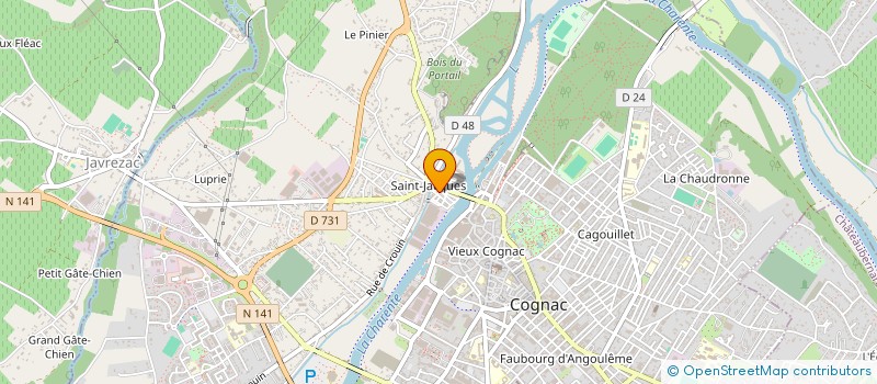 localisation de l'entreprise RATATOUILLE à COGNAC