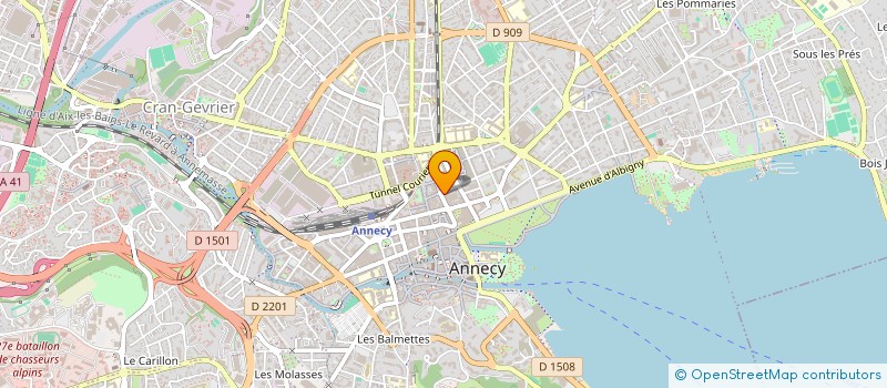 localisation de l'entreprise RATATOUILLE à ANNECY